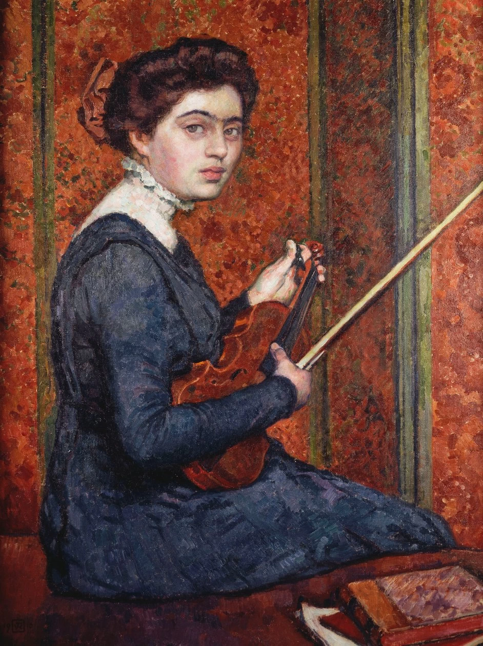 Donna con violino, 1910